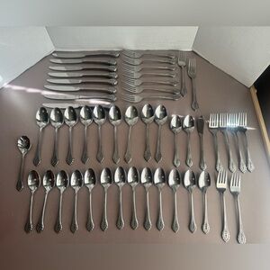 NORTHLAND HOLLYANNE Stainless Silverware Set of 49